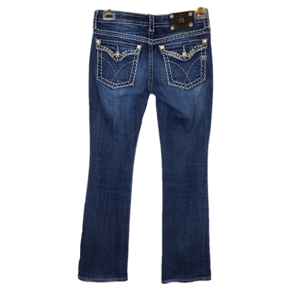 @Miss Me Womens Jeans Sz 28 Boot Stretch JE5180B3X